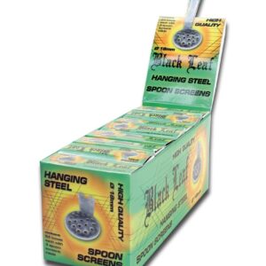 Schermi a cucchiaio in acciaio inossidabile Black Leaf