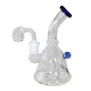 Bong dab rig con diffusore a foro- Black Leaf
