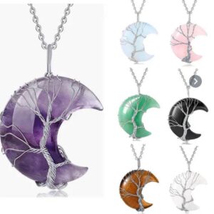 Collana Mezza Luna ,Albero della Vita