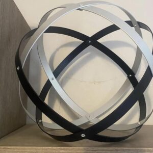 Genesa Crystral Silver & Black  cm 32